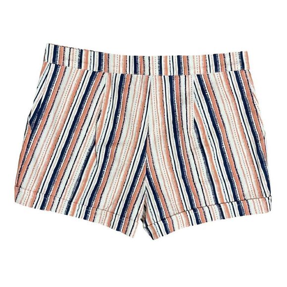 Stoosh Multicolored Retro Striped Shorts (Size: 3 Juniors) - Picture 2 of 9